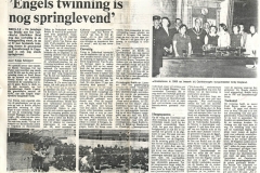 Twinning news cutting